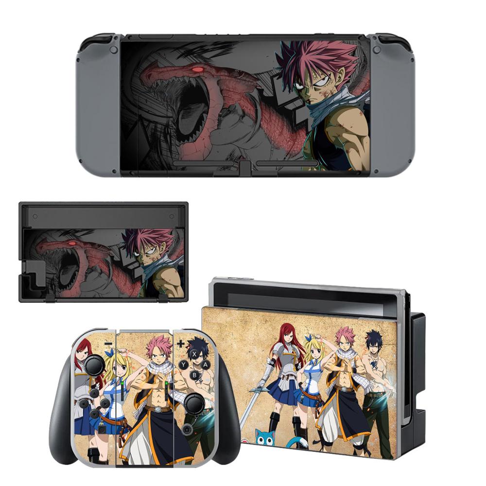 Nintendoswitch Haut Fee Schwanz Nintend Schalter Aufkleber Aufkleber für Nintendo Schalter Konsole Freude-con Controller Dock Skins Aufkleber: YSNS2249