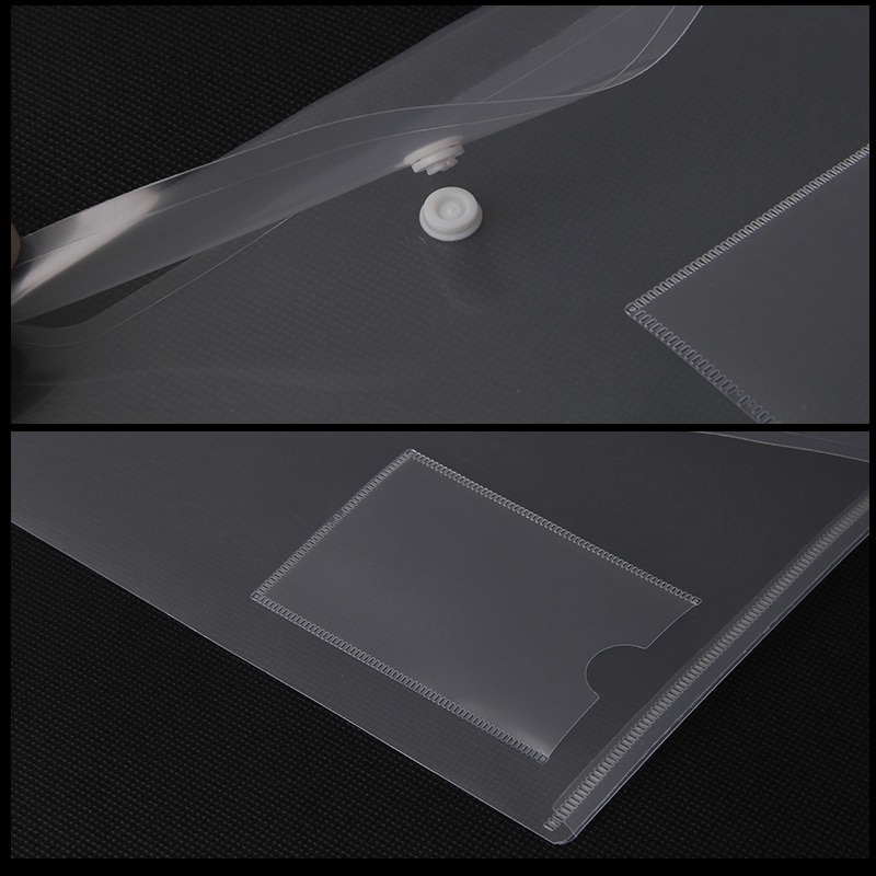 12 teile/satz transparent Kunststoff A5 Ordner Datei Tasche Dokument Halten Taschen Ordner Einreichung Lagerung Büro Schule Liefert mit taschen