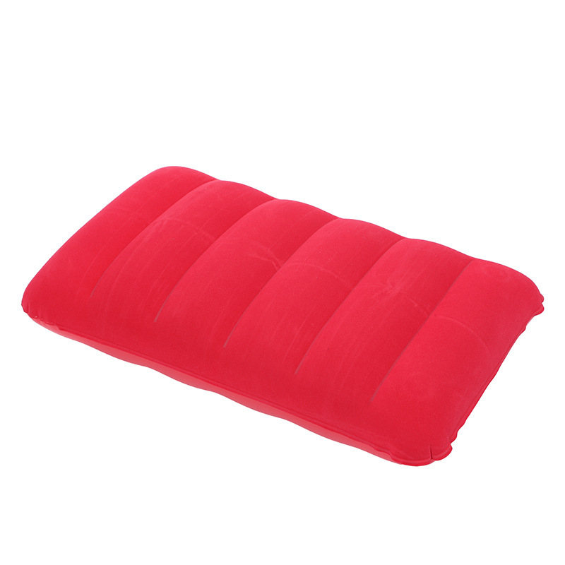 Inflatable Pillow Camping Air Pillow Ultra Light Hiking Sleeping Pillow Outdoor: Red