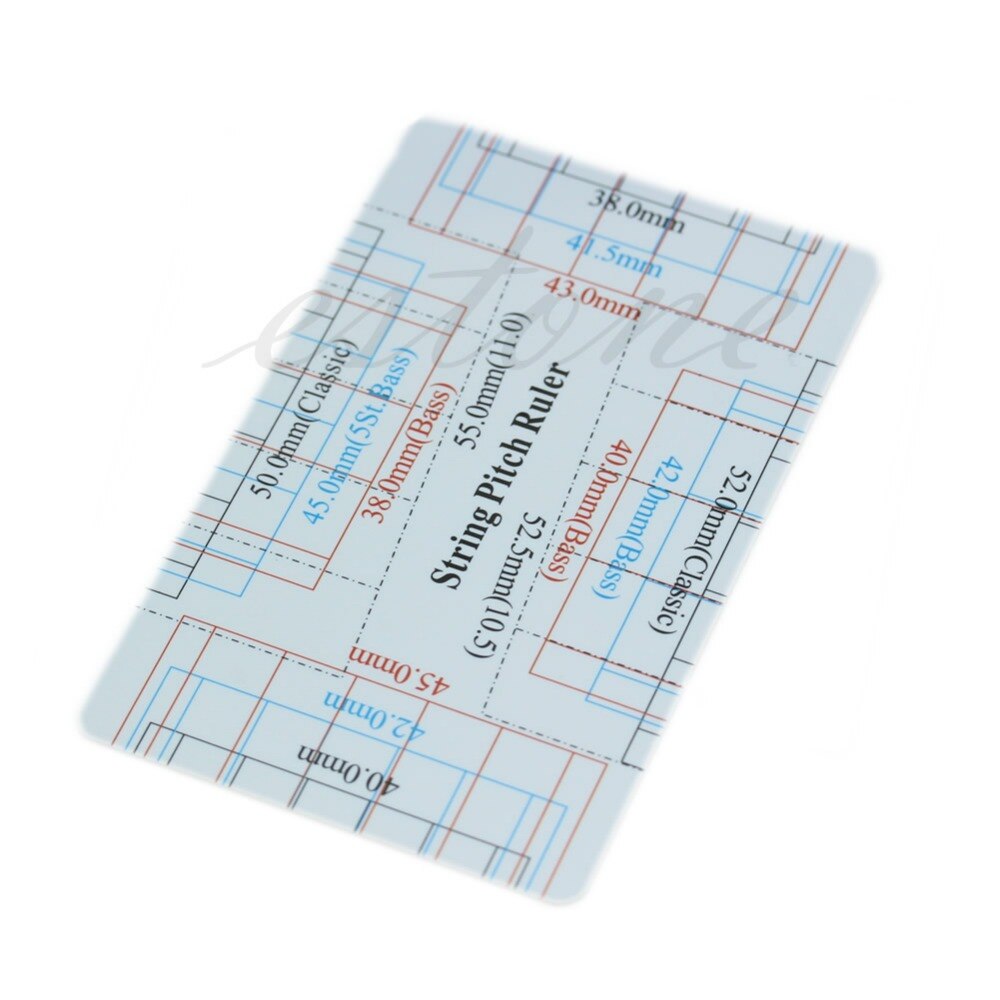 Guitar Bass Fritz Ruler String Pitch Ruler Action Ruler Card Vernier Caliper Guitar measuring card