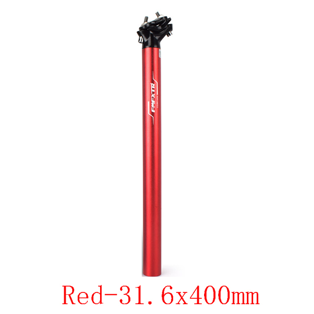 Tubo sella per Mountain Bike 31.6/30.9/27.2mm tubo sella sella tubo sella bicicletta pieghevole posteriore tubo sella galleggiante 27.2 reggisella: Red-31.6