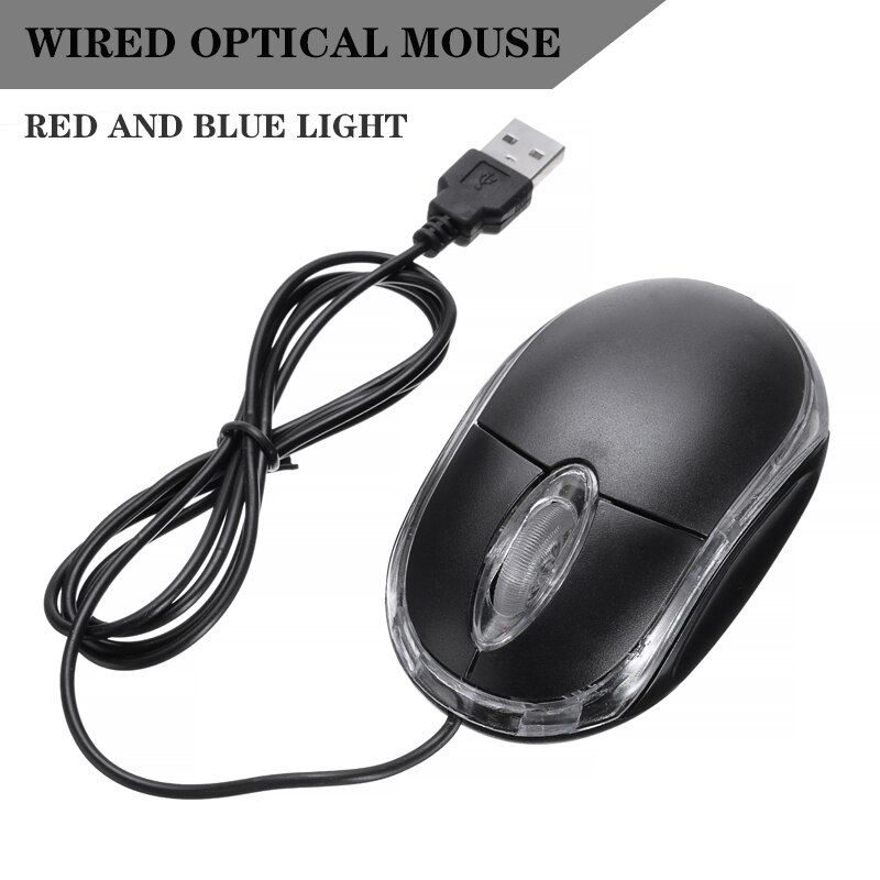 Laptop Notebook Computer Mice 1pc 120cm Small Wired 3D 800 DPI G1D USB 2.0 Optical Mouse For Windows98 SE/ME/2000/XP/VISTA