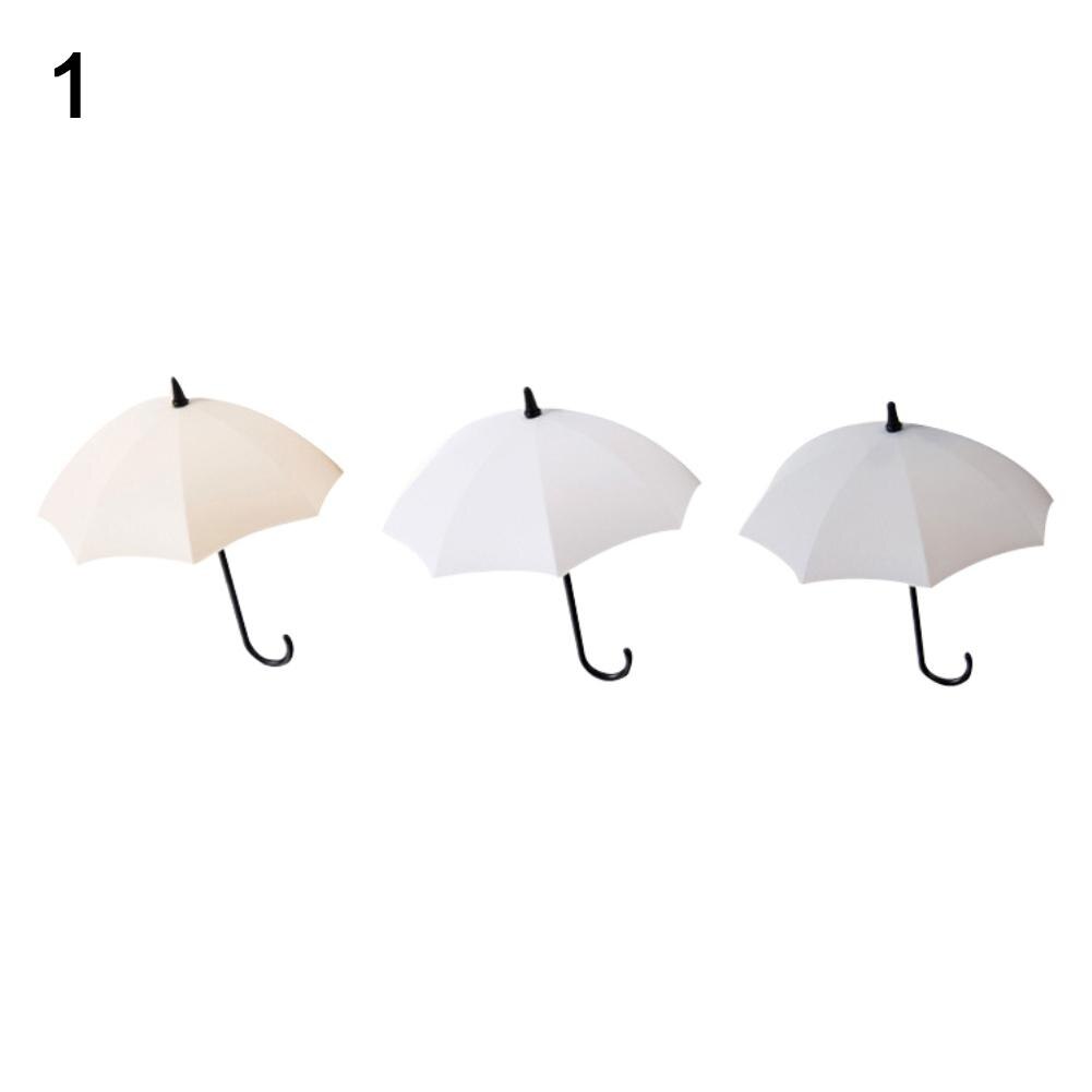 Hooks Up 3Pcs Mini Umbrella Wall Hook Key Hanging Keyring Holder Decorative Home Storage Organization: 1