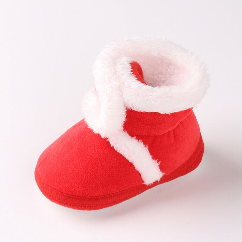 Focusnorm 0-18M Baby Girl Boy Snow Boots Comfortable Winter Boots Infant Kids Cotton Solid Soft Shoes