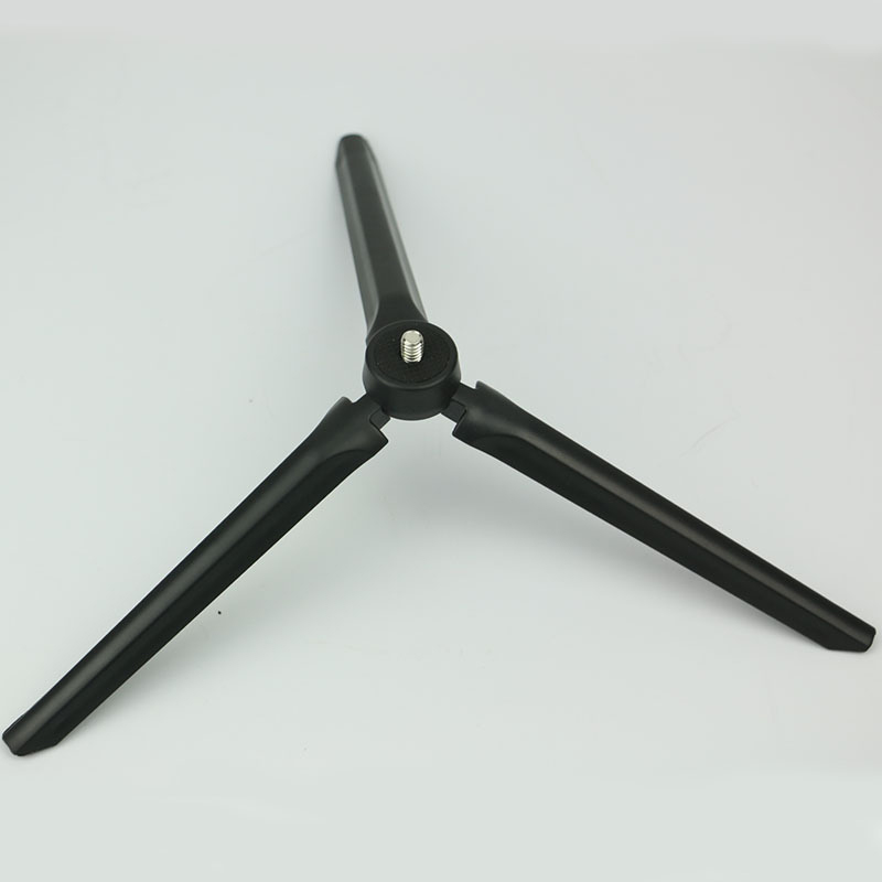 Zwarte Draagbare Mini Licht 15*3.1Cm Tafel Top Stand Statief Grip 1/4 Standaard Camera Schroef Stabilizer Voor Camera 'S