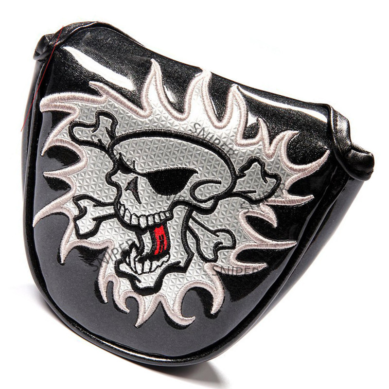 Pirate Thick PU Leather Golf UT Cover Headcover Golf Hybrid Headcover Utility Rescue Number Tag