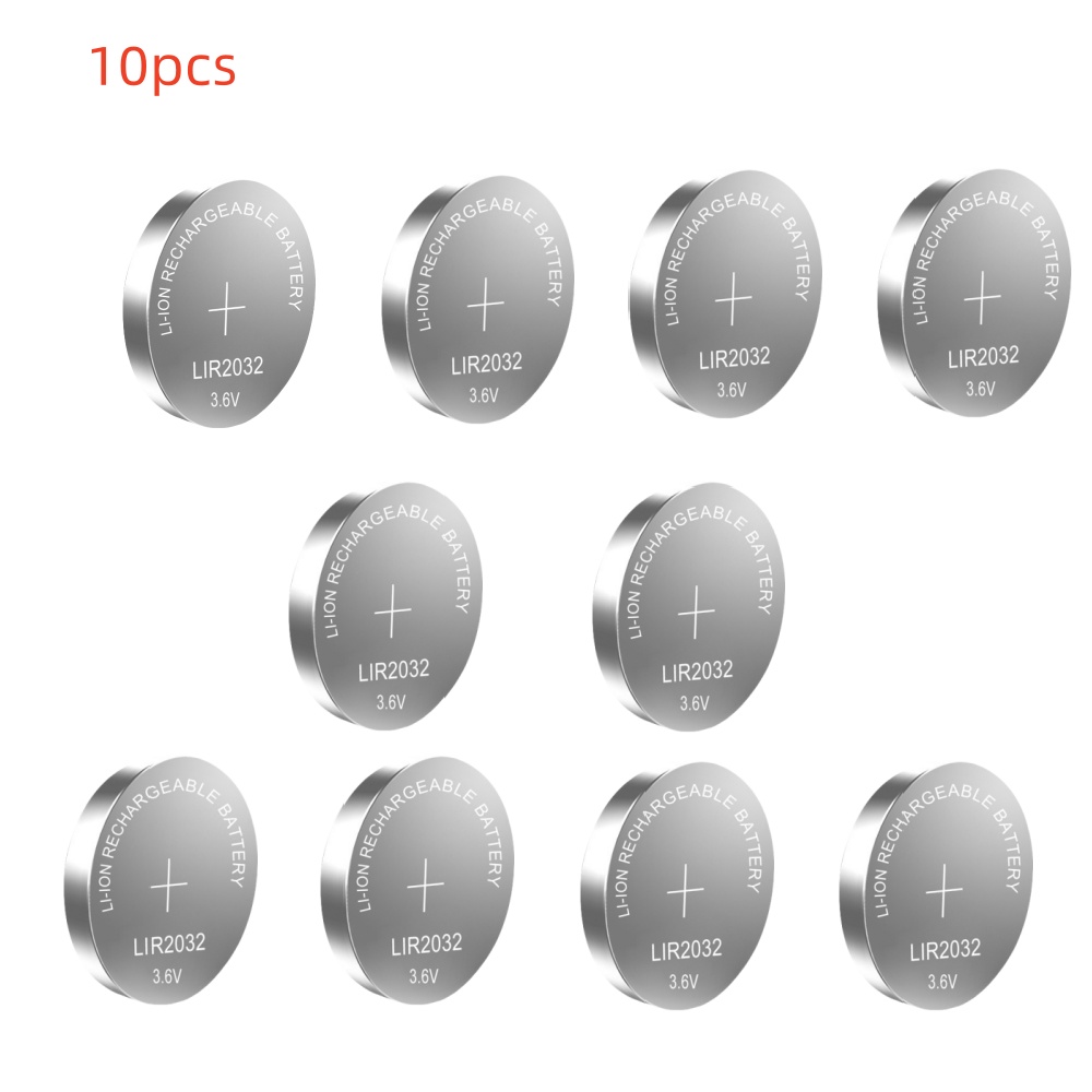 10-50PCS LIR2032 Rechargeable Battery 2032 Lithium charging Can Replace CR2032 for watches: PURPLE