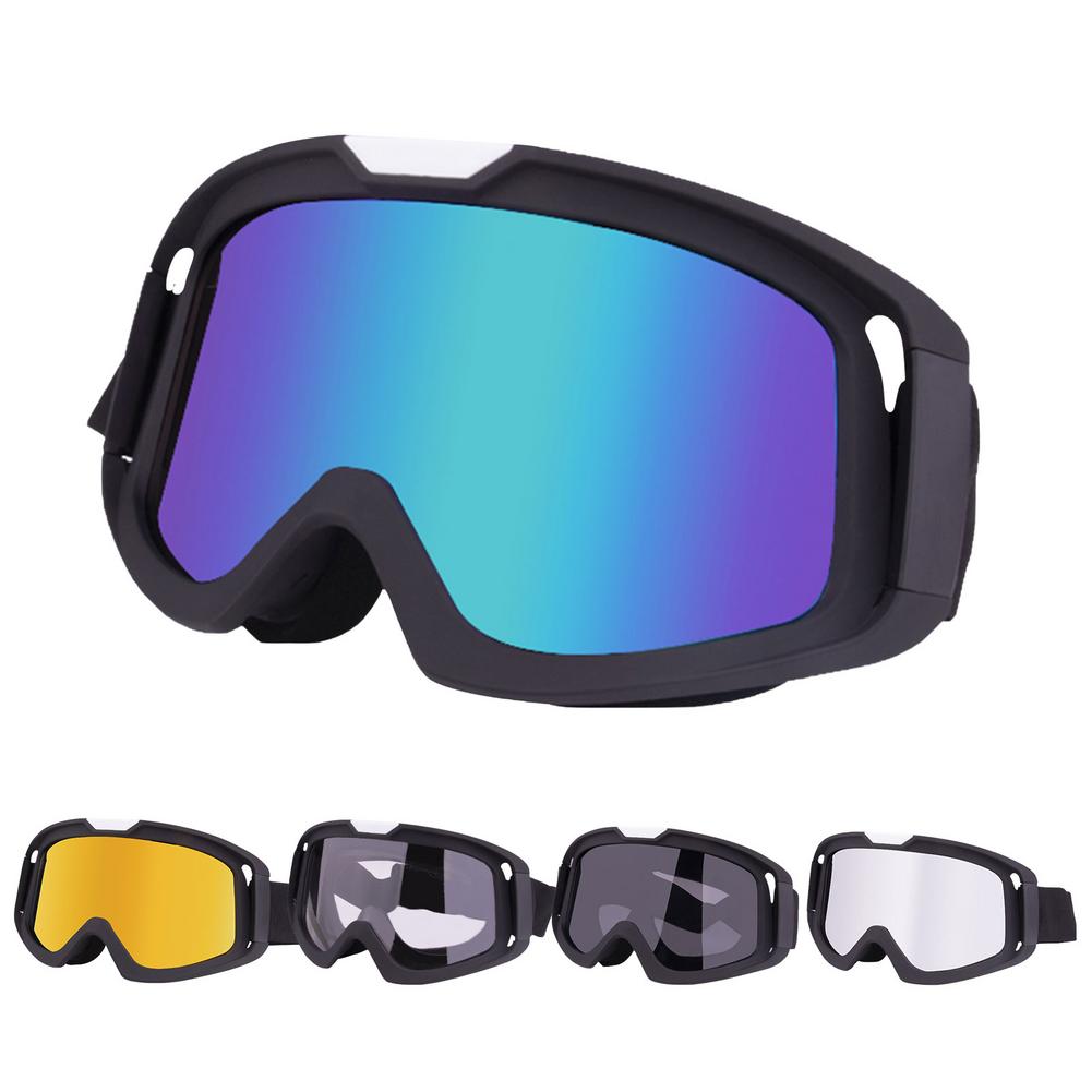 Motocross Goggles Verstelbare Uv Beschermen Ski Goggles Racing Off Road Motocross Goggles Bril Voor Helm Racing Gafas Dirt Bike
