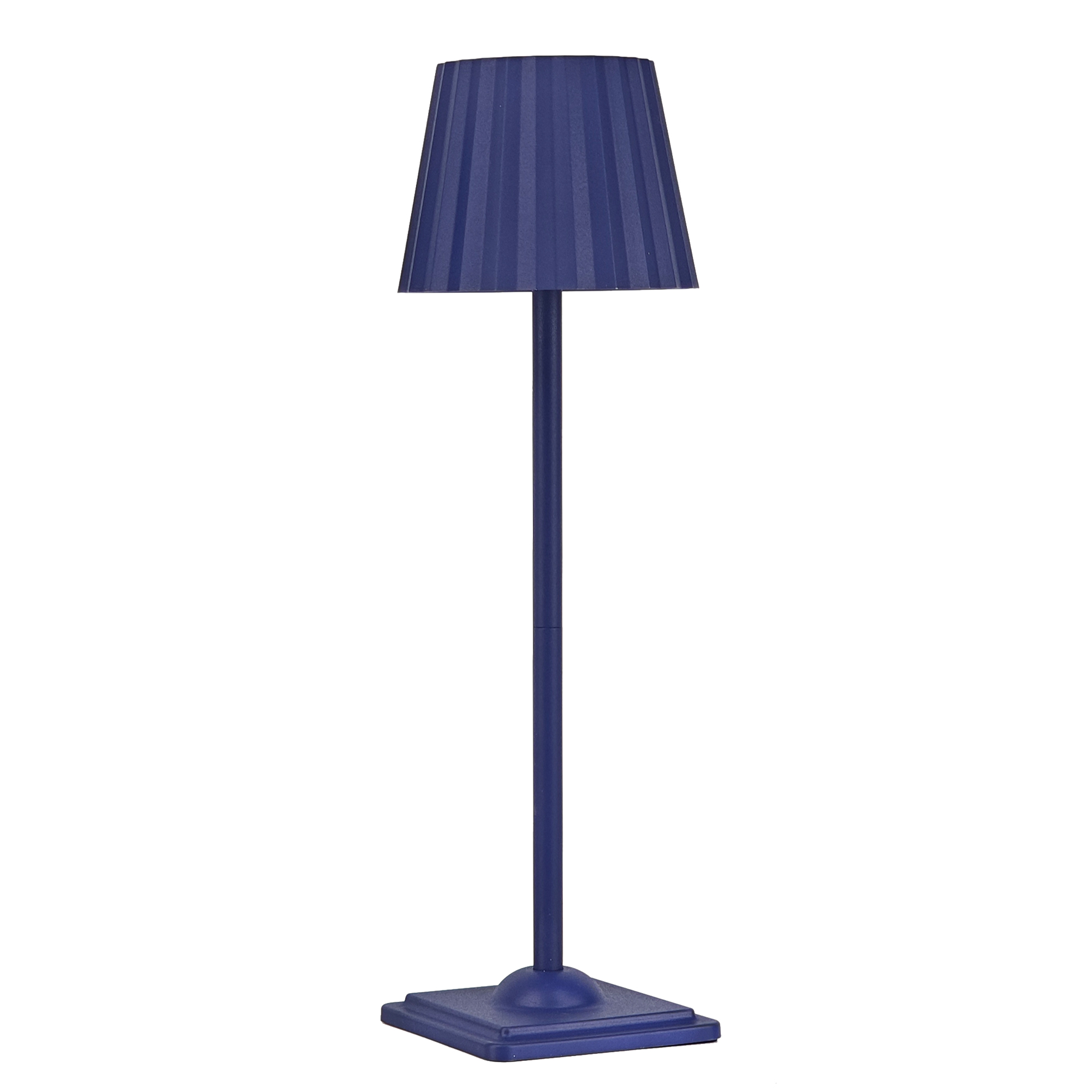 Lámpara de escritorio LED inalámbrica, lámparas de mesa inalámbricas con Control táctil, recargable por USB, luces de ambiente con atenuación continua de 3 colores: Azul
