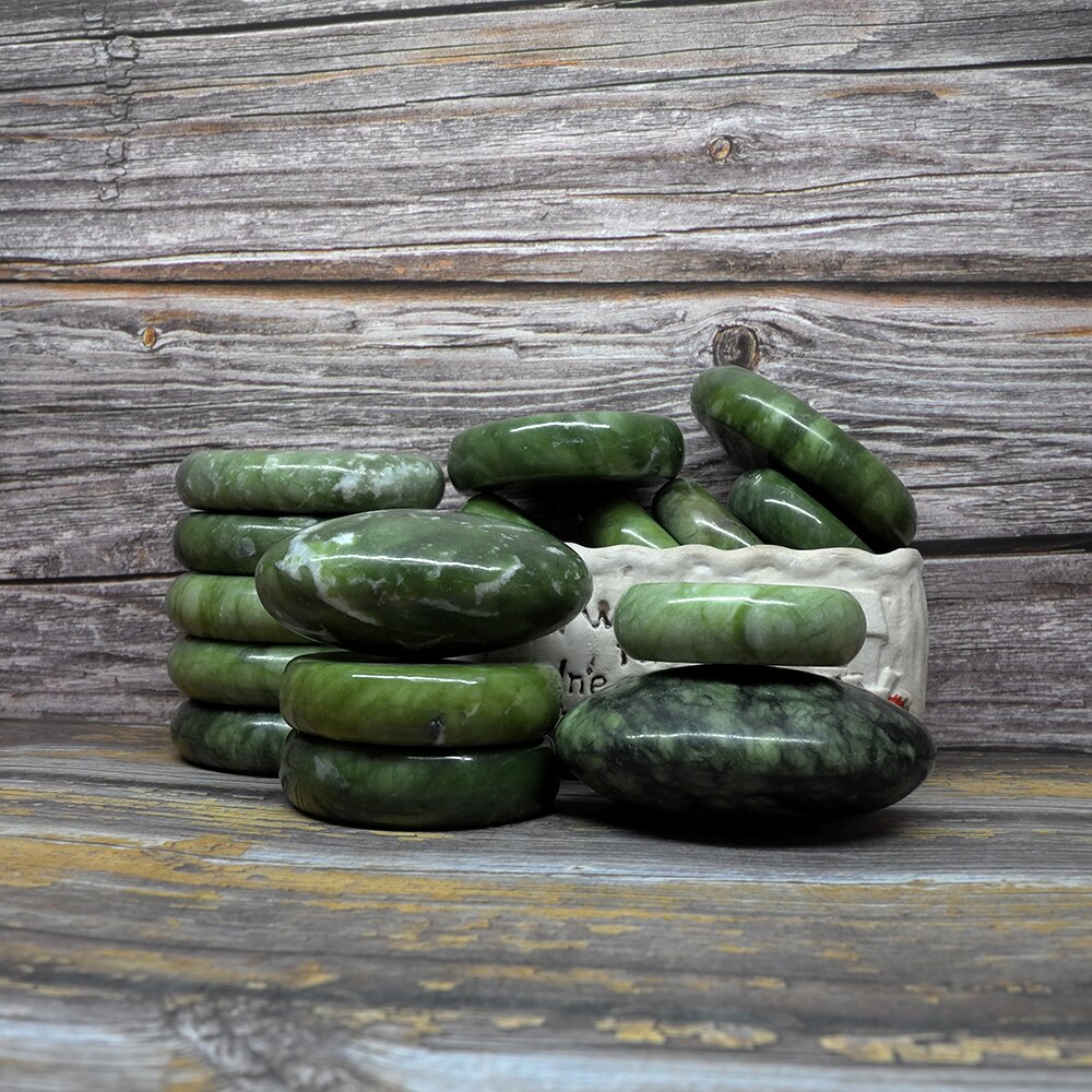 Tontin – ensemble de massage en pierre chaude, Jade, glaçure, masseur de dos, pierres de soins de santé pour massage de la colonne vertébrale, basalte, pierre de lave, spa