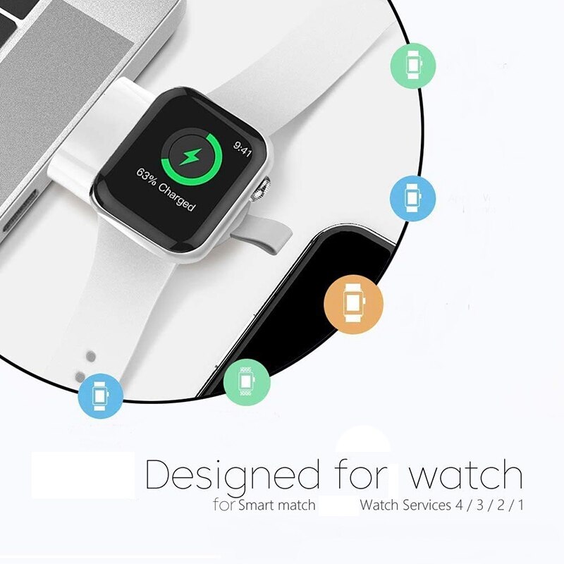 Horloge Charger Travel Draadloze, Geschikt Voor Apple Horloge Draagbare Usb Magnetische Apple Horloge Serie Snel Opladen