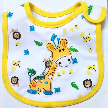 0-3 jahre Baby Lätzchen Nette Karikatur-aufbringen Kleinkind Baby Wasserdicht Speichel Handtuch Baumwolle passen alt Spucktücher fütterung: Giraffe