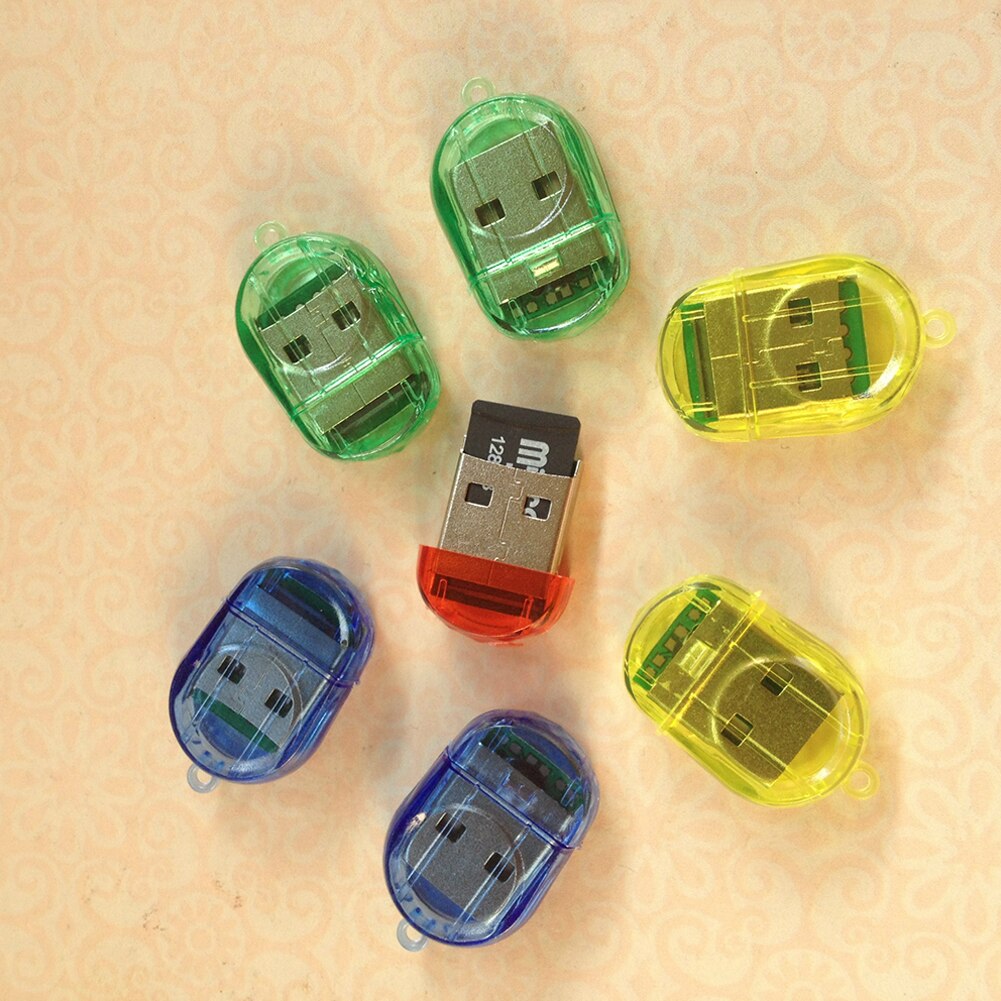 High Speed Mini TF Micro Card Reader USB 2.0 Micro T-Flash TF Memory Card Reader 64GB Memory High-speed Transmission