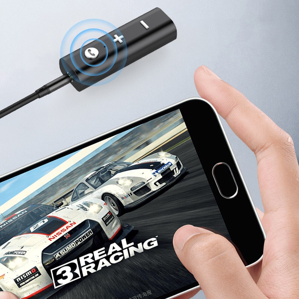 Kebidu Bluetooth 5.0 Receiver For 3.5mm Jack Earphone Wireless Adapter Bluetooth Aux Audio Music Transmitter For Headphone