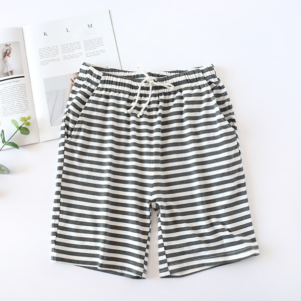 M -2xl plus size sommar dambyxor för hem pyjamasbyxor för kvinnor sovunderdel lounge wear randiga pijamasbyxor fdfklak
