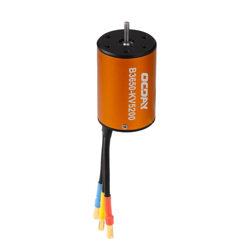 Set Combinato ESC Motore, 3650 F540 4370 KV motore brushless e 60 A impermeabile ESC Set con scheda di programma per 1/10 RC Buggy Truggy Race Truck On-Road Auto