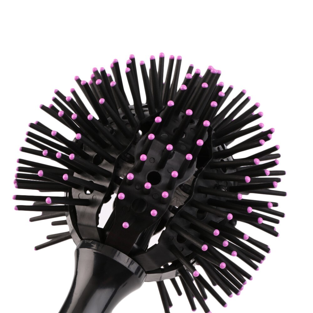 3D Round Hair Brush Hair Comb Salon Make Up 360 Degree Ball Styling Tools Detangling Hairbrush Heat Resistant Women Comb