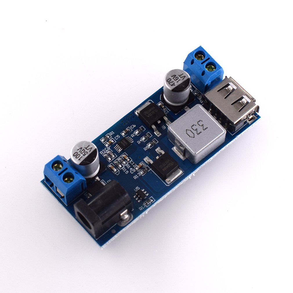 HW-688 Buck Module 24V/12V to 5V USB Ports Charging Module DC-DC Step-down Converter for Mobile Phone Car Recorder