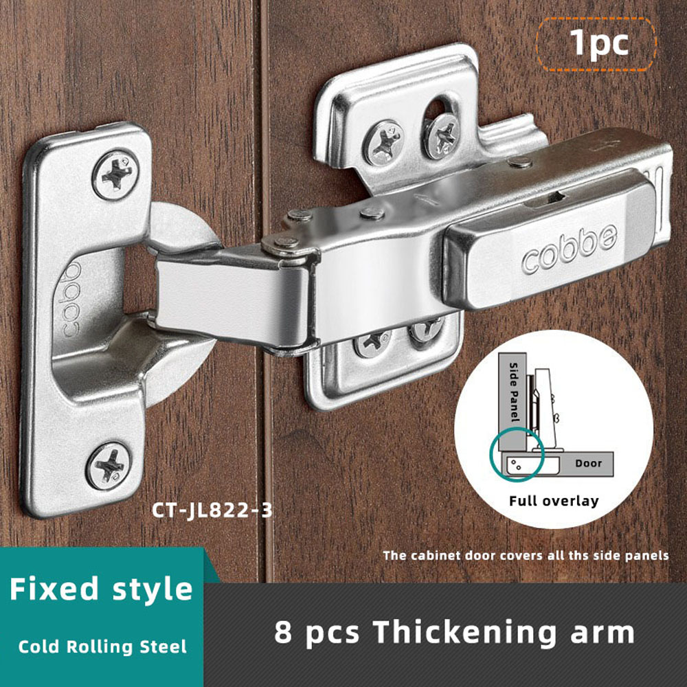 Bisagra de armario para muebles, puerta de acero en rollo frío, bisagras hidráulicas, amortiguador, Cierre Suave para herrajes para muebles de cocina, 1 ud.: TRANSPARENT