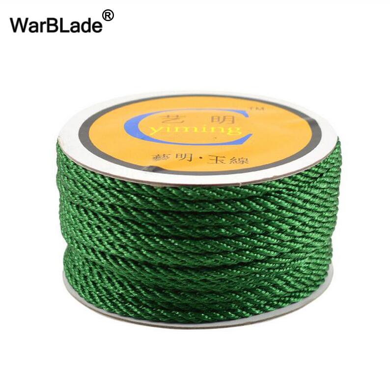 1mm 1,5mm 2mm 3mm Baumwolle Nylon Kabel Gewinde Chinesischen Knoten Schnur Kunststoff Schnur Perlen Seil Für DIY Armbinde Halskette Schmuck Machen: S / Rosa
