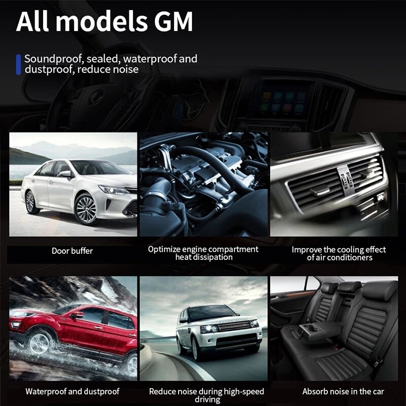 Car Door Rubber Seal Strip Auto Door Seals Accessory Double Layer Protector Seal Noise Insulation for Car Door Seal