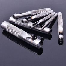 Herramientas para perforar cuero, juego de 5 tamaños, perforadora de cuero, perforadora hueca, cinturón, 3,0mm-7mm para ropa y lona