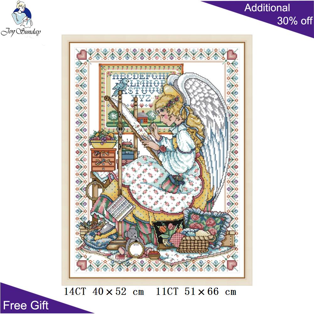 Gioia Domenica Angelo Ricamare A Punto Croce RA246 14CT 11CT Contati e Timbrato Complementi Arredo Casa La Ragazza Del Ricamo Punto Croce kit