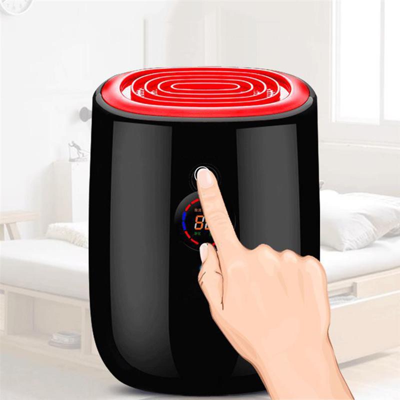 100-240V 800Ml Mini Huishoudelijke Halfgeleider Ontvochtiger Vochtigheid Controller Cool Luchtreiniger Droger Led Display Met Uk plug