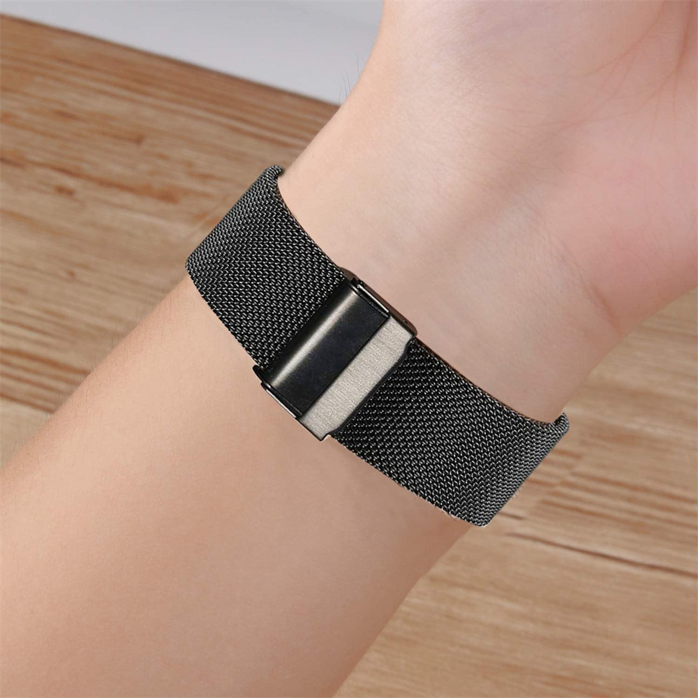 20mm 22mm Replace Strap for Amazfit Bip 6 5 4 Metal Band for Amazfit BALANCE/Active2/GTR/GTS Milanese Stainless Steel Bracelets
