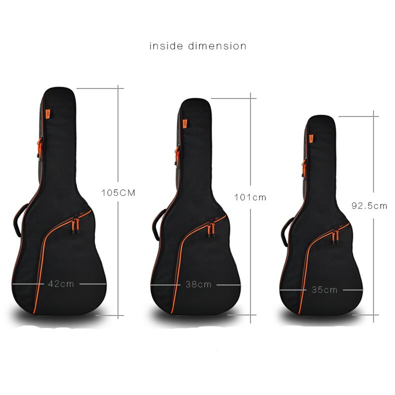 Funda de guitarra espesar gente portaaviones Balladry de cuerdas de acero acústica clásica 35 36 38 39 40 41 caso mochila accesorios llevar trabajo