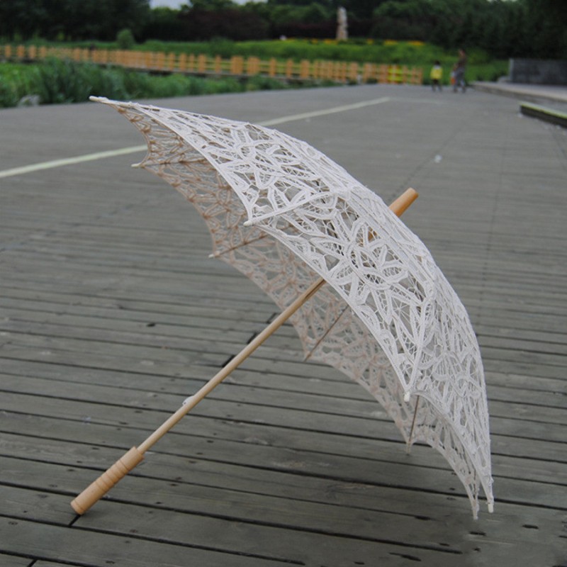 Parapluie victorien, fantastique, en dentelle, pour mariée et mariée