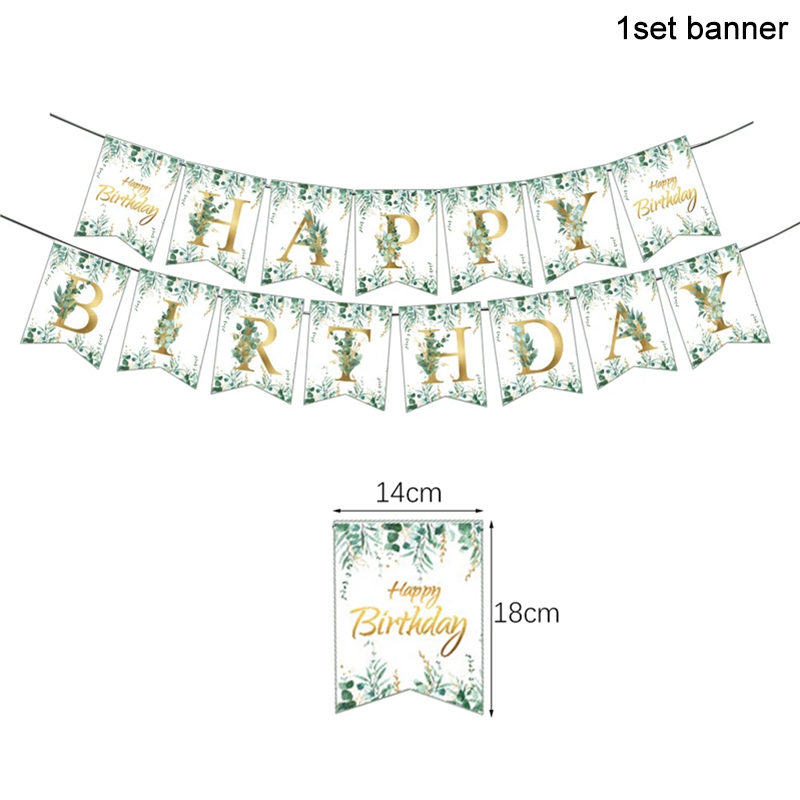 Green Eucalyptus Leaf Disposable Tableware Set Paper Plate Cup Napkin Kids Adult Birthday Supplies Hawaiian Summer Party Decor: plum