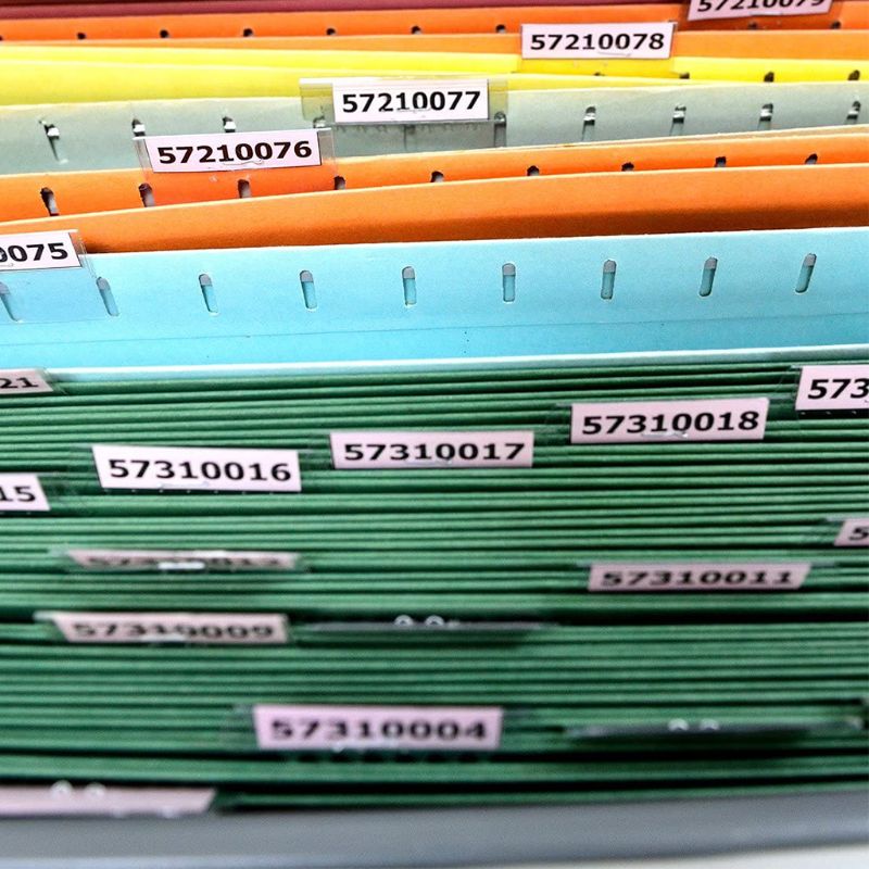 Datei Ordner Registerkarten 50 Sätze Hängen Datei Ordner Etiketten Registerkarten und Einsätze für Hangin