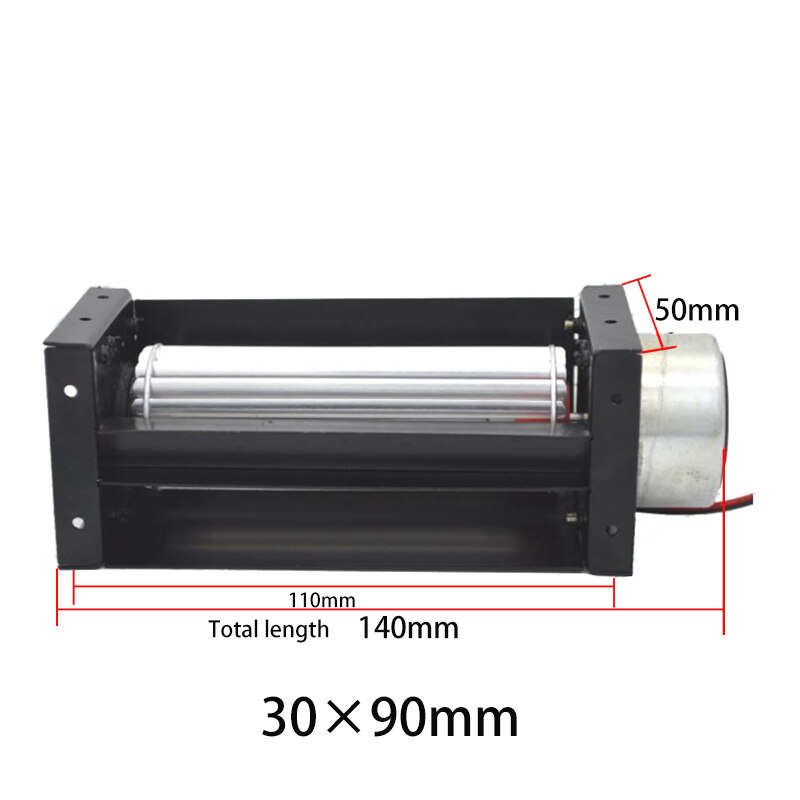DC12/DC24V Iron Cross Flow Ventilator Voor Koeling Warmte En Ventilatie Cross Flow Ventilator Ijzer