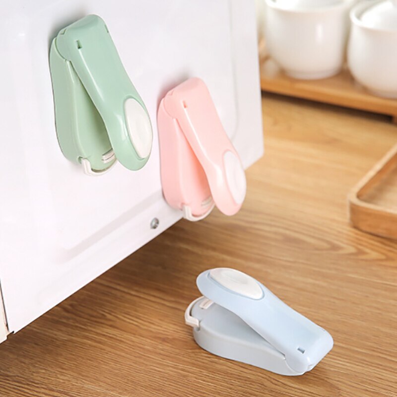 Portable Bag Clips Handheld Mini Electric Heat Sealing Machine Impulse Sealer Seal Packing Plastic Bag Clip work with battery