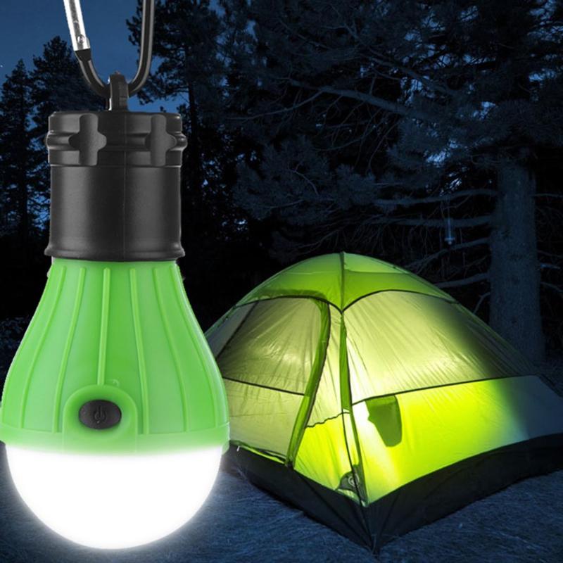 Lanterna portátil tenda luz led lâmpada de emergência à prova dwaterproof água pendurado gancho lanterna para acampamento 4 cores uso 3 * aaa