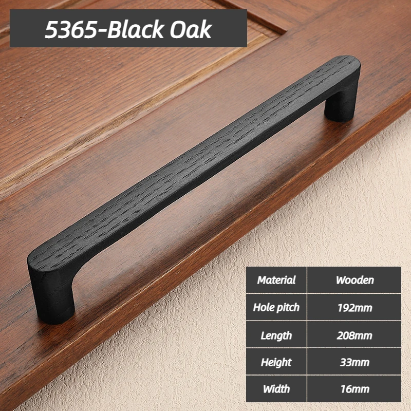 Manija de puerta de armario de madera, perilla y manija de puerta de armario de cocina, manijas de puerta de armario para herrajes de muebles: Negro / oro