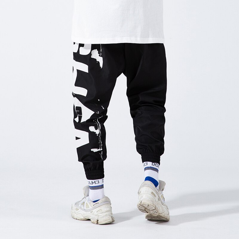 Hip Hop Joggers Men Letter Printing Mens Harem Pants Streetwear Casual Ankle-length Men Trousers Jogger Pants for Women