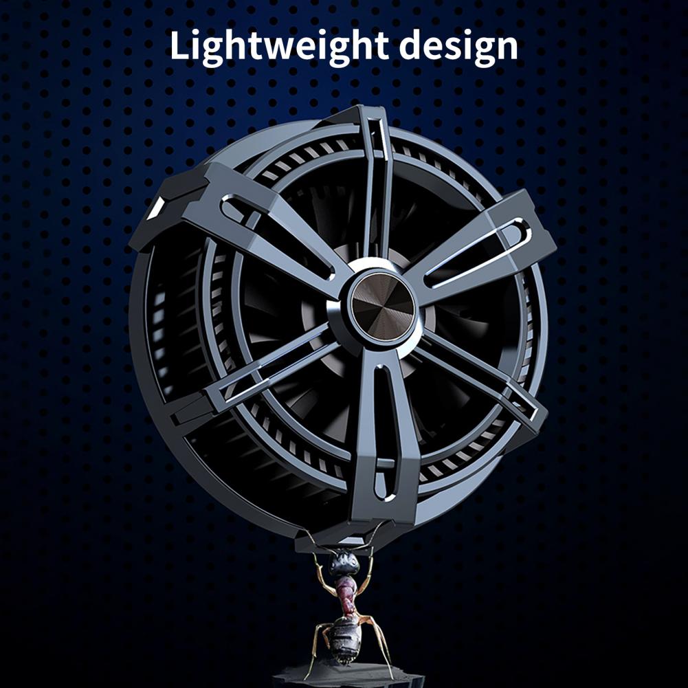 Mode Magnetische Halfgeleider Rgb Koel Licht Game Koellichaam Draagbare Telefoon Fan Koeler Universele Voor Tablet