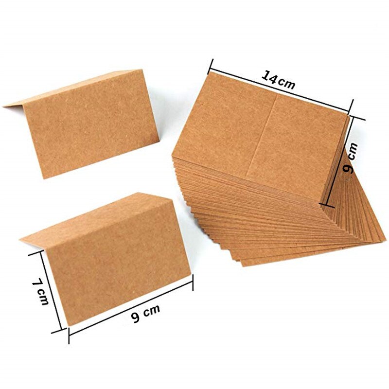 10pcs/pack DIY Kraft Paper Blank Cards Hand Drawing Doodle Paper Cards for Party Decoration or Wedding Supplies,DIY