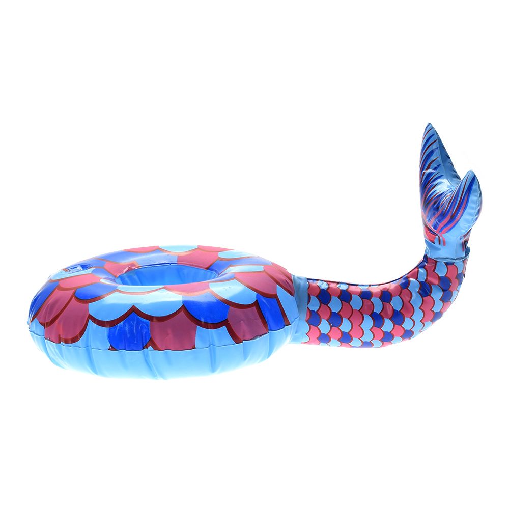 Inflatable Mermaid Pool Float Toys Drink Holder Cup Swimming Beach Water Bath Party Decoration Bar Coasters High Qualit