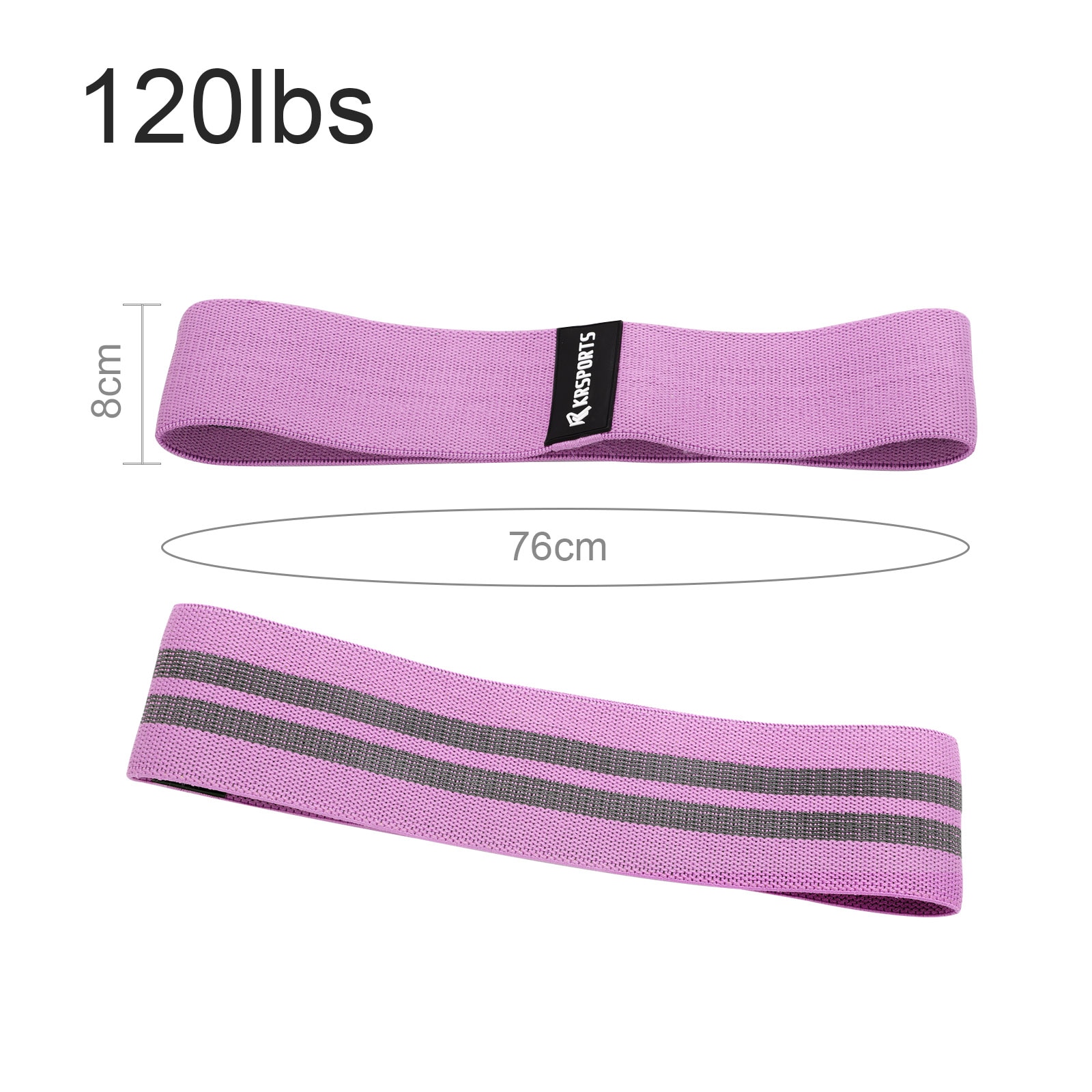 Squat Resistance Bands Polyester Cotton & Latex Silk Hip Training 60/90/120lbs 3Colors Fabric Stretch Bands: 1pc 120lbs