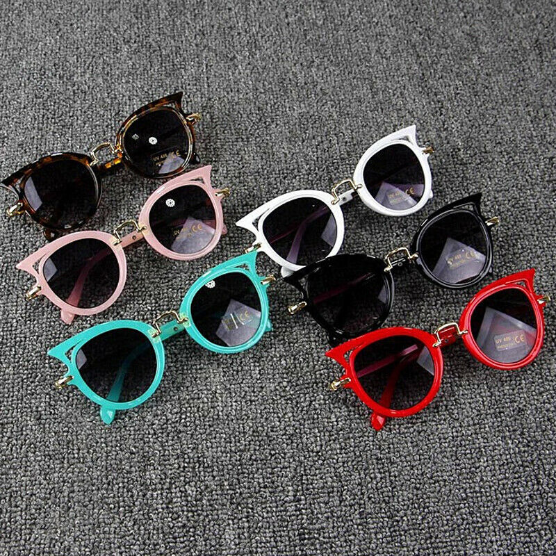 Baby Summer Accessories Kid Goggles Boy Girl Glasses Protection Outdoor Sunglasses Cat Shape Sunglasses UV400