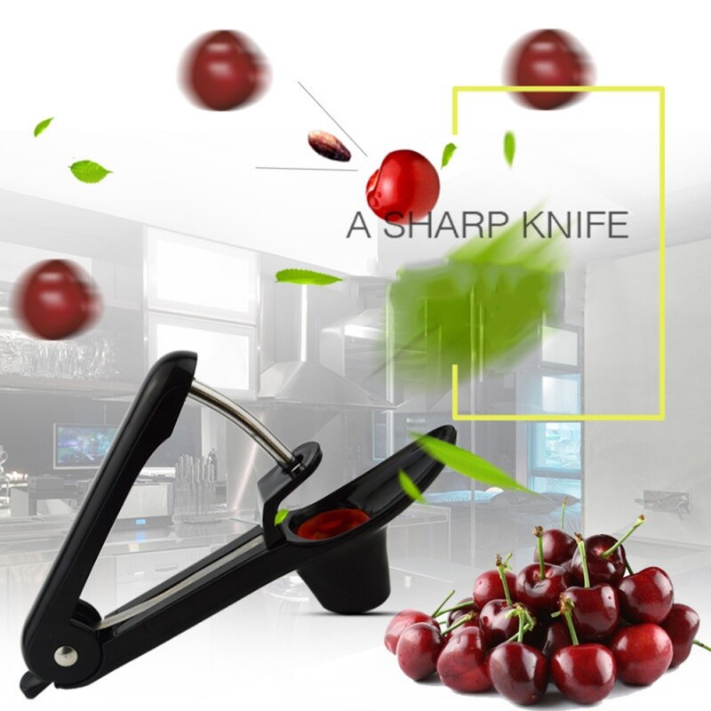 Cherry Pitter Easy Red Dates Olives Seed Corer Pitter Remover Squeeze Stone Picker Kitchen Tool Gadget 2 2 2 2 1