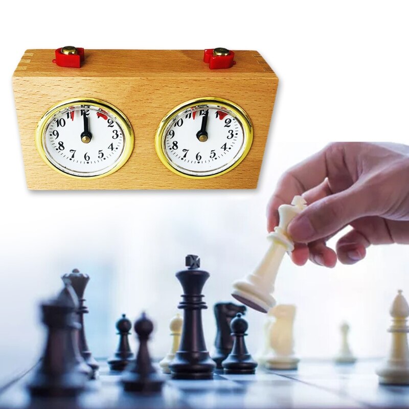 Chess timer, chess mechanical wooden table, chess simulation table, chess simula