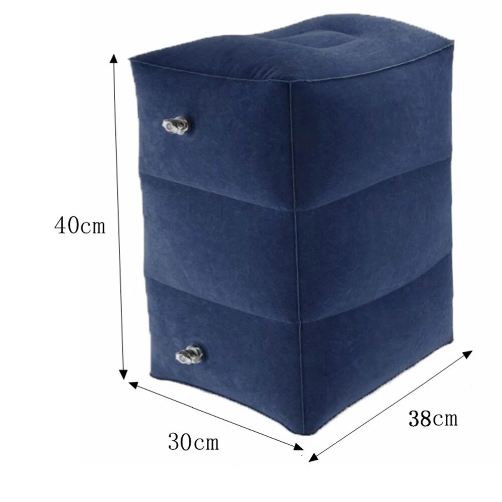 De los 30 niños vuelo dormir almohada reposapiés descansando almohada avión coche autobús almohada inflable de viaje de pie resto almohada pie Pad
