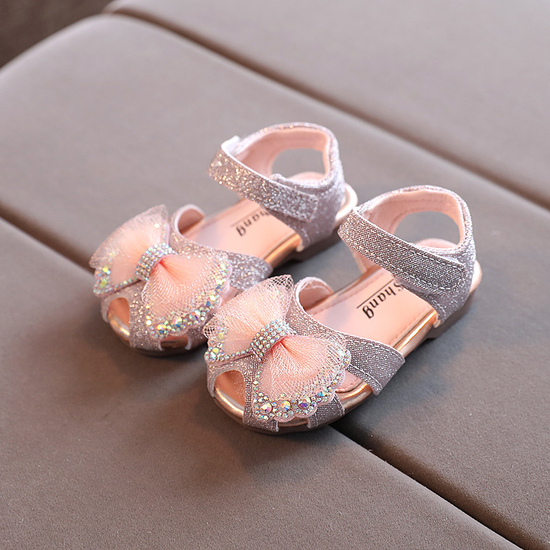 Baby Mädchen Nette Bogen Sandalen Kleinkinder Neue Sommer Prinzessin Sandalen freundlicher freundlicher lässig Nicht Weiche Schuhe