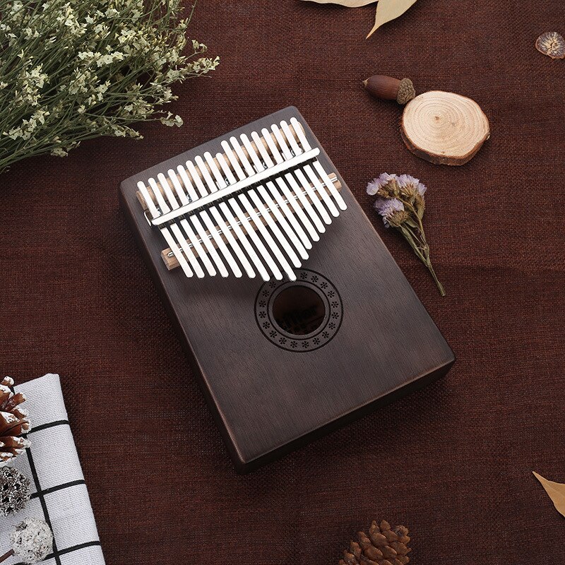 Kalimba 17 Key Mahogany Thumb Piano Mbira Musical Machine Instrument Africa Finger Piano 30 key Instrumento Elk: Black snowflake