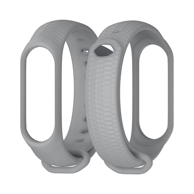 Mi Band 4 Strap Wrist Bracelet for Xiaomi Mi Band 3/4 Silicone Wristbands Correa Miband 3 Accessories: Grey