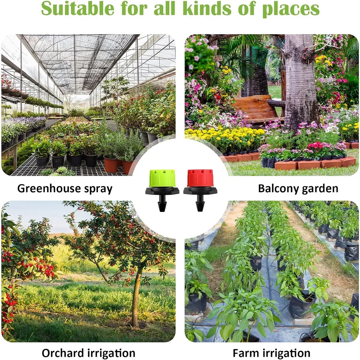 50-800PCS Drip Irrigation System Plant Watering Set Watering Kits Adjustable Drippers Irrigation Micro Garden Watering System